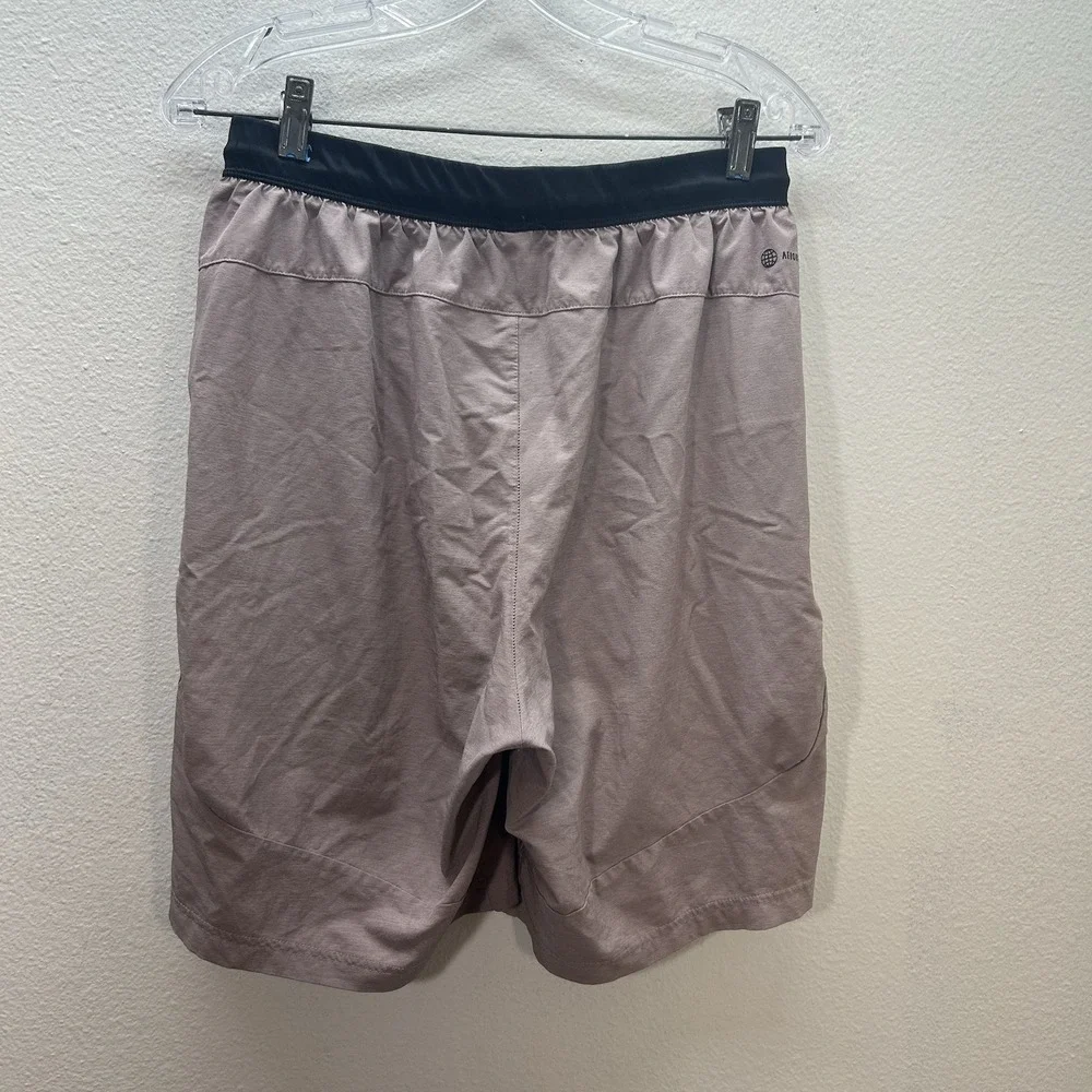 Men's Adidas Axis Woven Aeroready Training Shorts Purple Medium Athletic Pockets